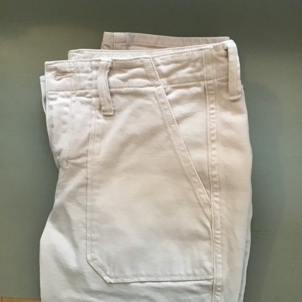 Gap Girlfriend Stretchy Jeans size 6 Soft Pink